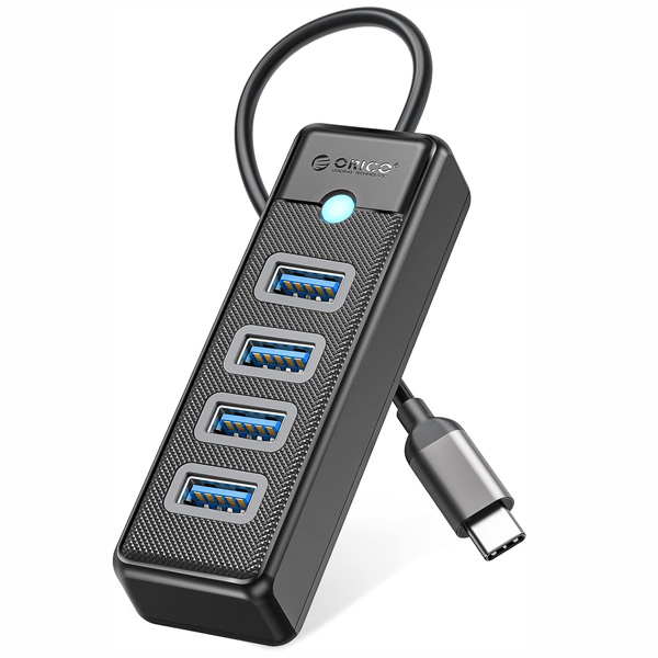 85855 هاب 4 پورت USB3.0 اوریکو مدل ORICO PW4U-U3 با اتصال Type-C