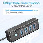 هاب 4 پورت USB3.0 اوریکو مدل ORICO PW4U-U3 با اتصال Type-C - تصویر 2