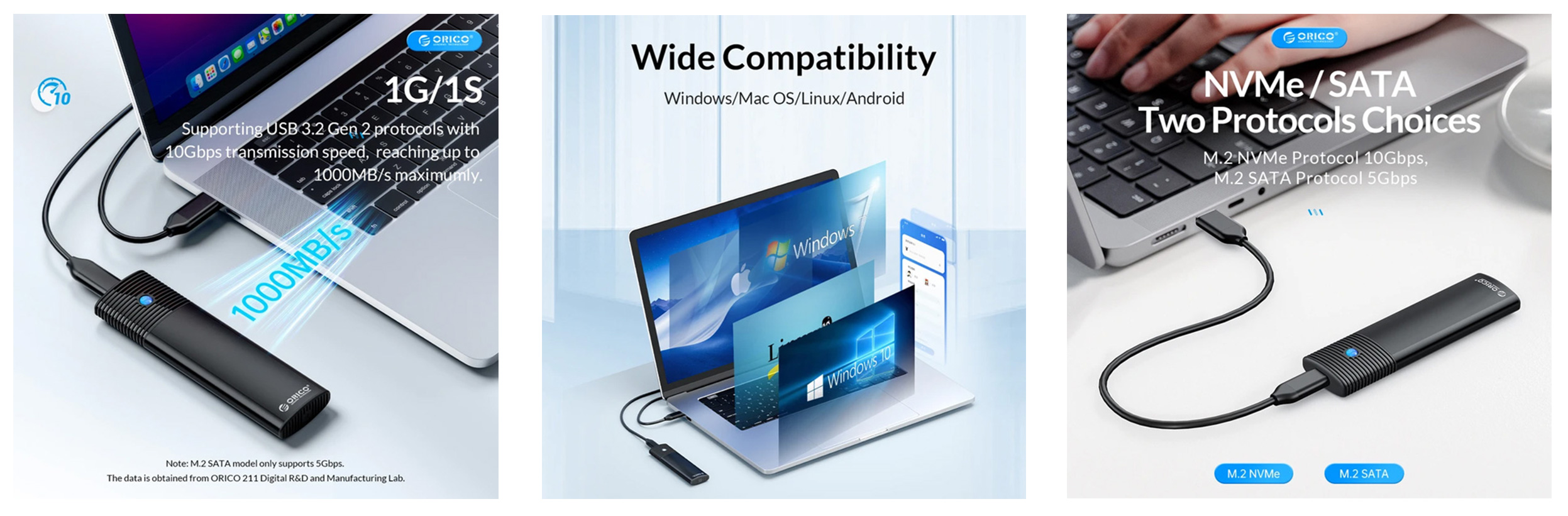 قاب هارد اوریکو مدل ORICO PWM2-G2 اتصال Type-c