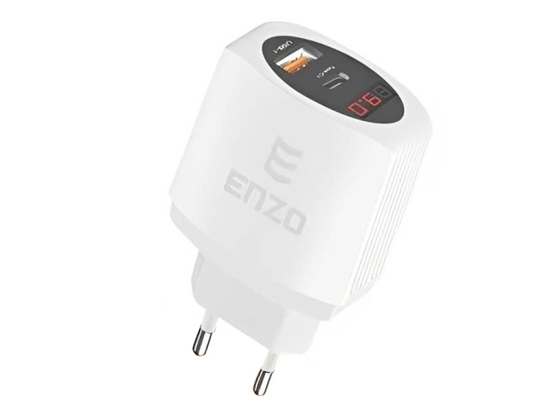 ENZO C-360-iliya-computer شارژر ديواري فست شارژ انزو ENZO C-360 همراه کابل Type-C