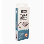 مبدل TypeC به Dual HDMI+USB+PD کی نت مدل K net K-COUC2HDU3 - تصویر 3
