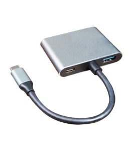 مبدل TypeC به Dual HDMI+USB+PD کی نت مدل K net K-COUC2HDU3 - تصویر 2