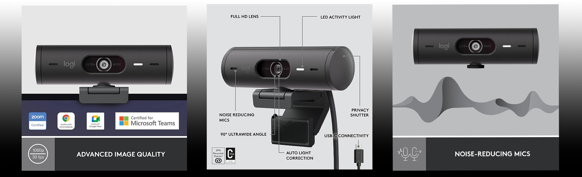 وبکم لاجیتک مدل LOGITECH Brio 500