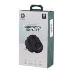 تبدیل برق 3 به 2 گرین لاین مدل Green Lion GNUVEUPLG2BK - تصویر 2