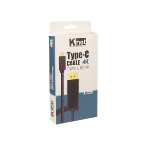 کابل تبدیل USB-C به Displayport  کی نت مدل K-CUCMDP18 طول 1.8 متر
