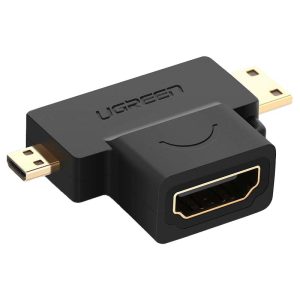 مبدل Micro HDMI به Mini HDMI /HDMI یوگرین مدل UGREEN HD129-20144