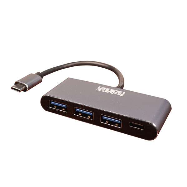 هاب 4 پورت USB-C کی نت پلاس مدل KP-HUCMH3102 هاب 4 پورت USB-C کی نت پلاس مدل K_NET PLUS KP-HUCMH3102