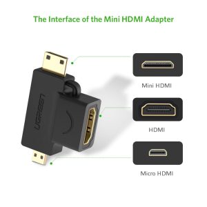 مبدل Micro HDMI به Mini HDMI /HDMI یوگرین مدل HD129