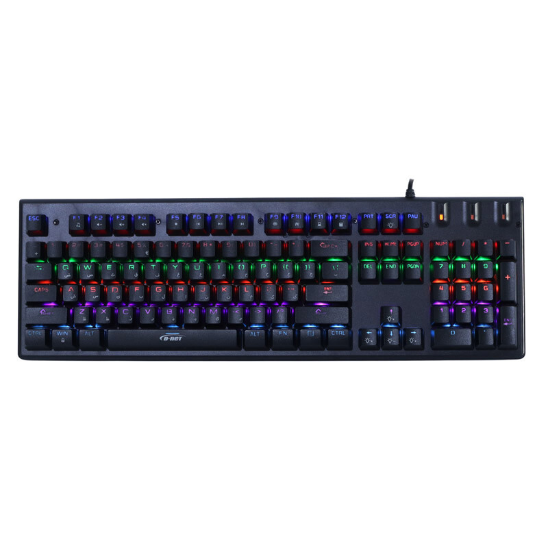 1746385847_ctgoldud4 کيبورد گیمینگ سيمدار مکانیکال دینت مدل D-NET DT-983
