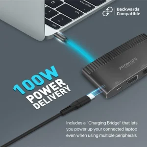 هاب 6 پورت USB-C پرومیت مدل MEDIAHUB-C6