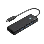 هاب 3 پورت USB3.0 اوریکو مدل ORICO PAPW3AT-C3-015 اتصال Type-C + کارت‌ریدر