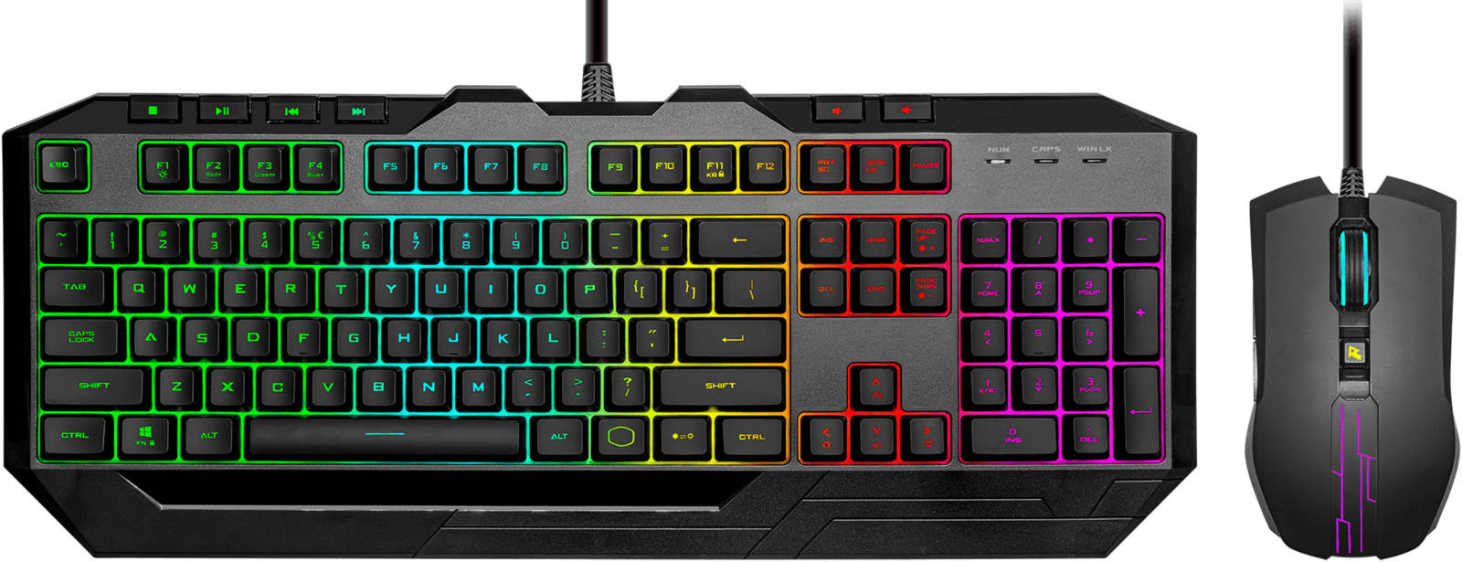 کيبورد و ماوس گیمینگ سيمدار کولرمستر مدل Cooler Master SGB-3000-KKMF4
