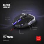 موس گیمینگ تسکو مدل TSCO TM 768 GA - تصویر 4