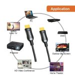 کابل HDMI V2.1 فیبر نوری کی نت پلاس مدل K-NET PLUS KP-CHAOC21100 طول 10 متر - تصویر 4