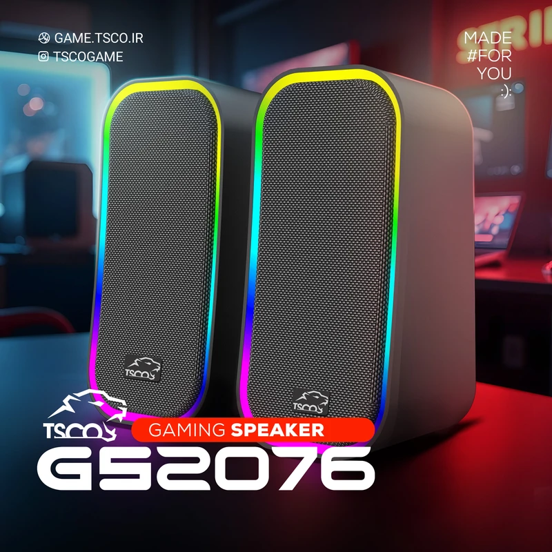 اسپيکر گیمینگ دسکتاپ تسکو مدل TSCO GS 2076