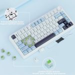 کيبورد گیمینگ سيم دار ، وايرلس و بلوتوثی آئولا مدل AULA F75 Mechanical سوئیچ GREEN - تصویر 3
