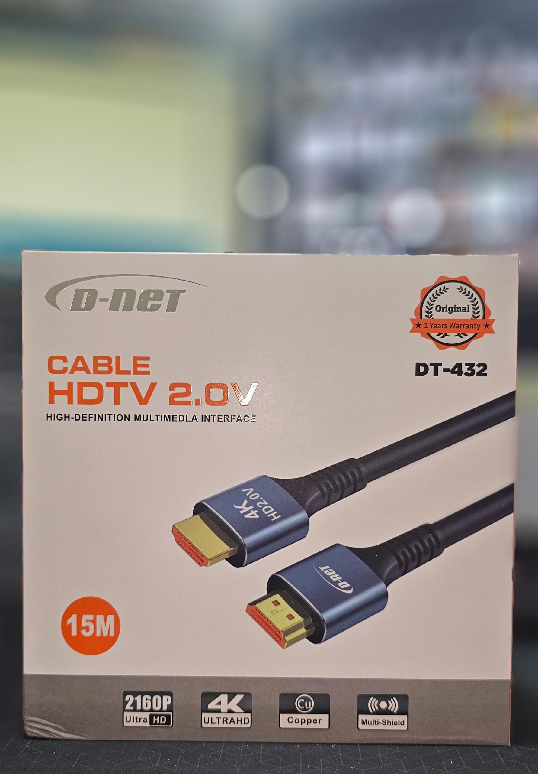 کابل HDMI V2.0 برند دینت مدل D-NET DT-432 به طول 15 متر