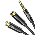 مبدل 1 به 2 صدا فیش 3.5 میلیمتری یوگرین مدل UGREEN AV141-30620 - تصویر 2