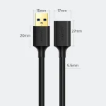 کابل افزایش طول USB3.0 یوگرین مدل UGREEN US129‑30125 طول 0.5 متر - تصویر 5