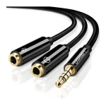 مبدل 1 به 2 صدا فیش 3.5 میلیمتری یوگرین مدل UGREEN AV141-30620