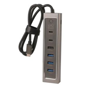 هاب 7 پورت چندکاره کی نت پلاس مدل K-NET PLUS KP-HUCMHC37 اتصال Type-C