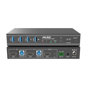 سوییچ کی وی ام 2 پورت HDMI V2.0 برند فرانت مدل FARANET FN-K3H21