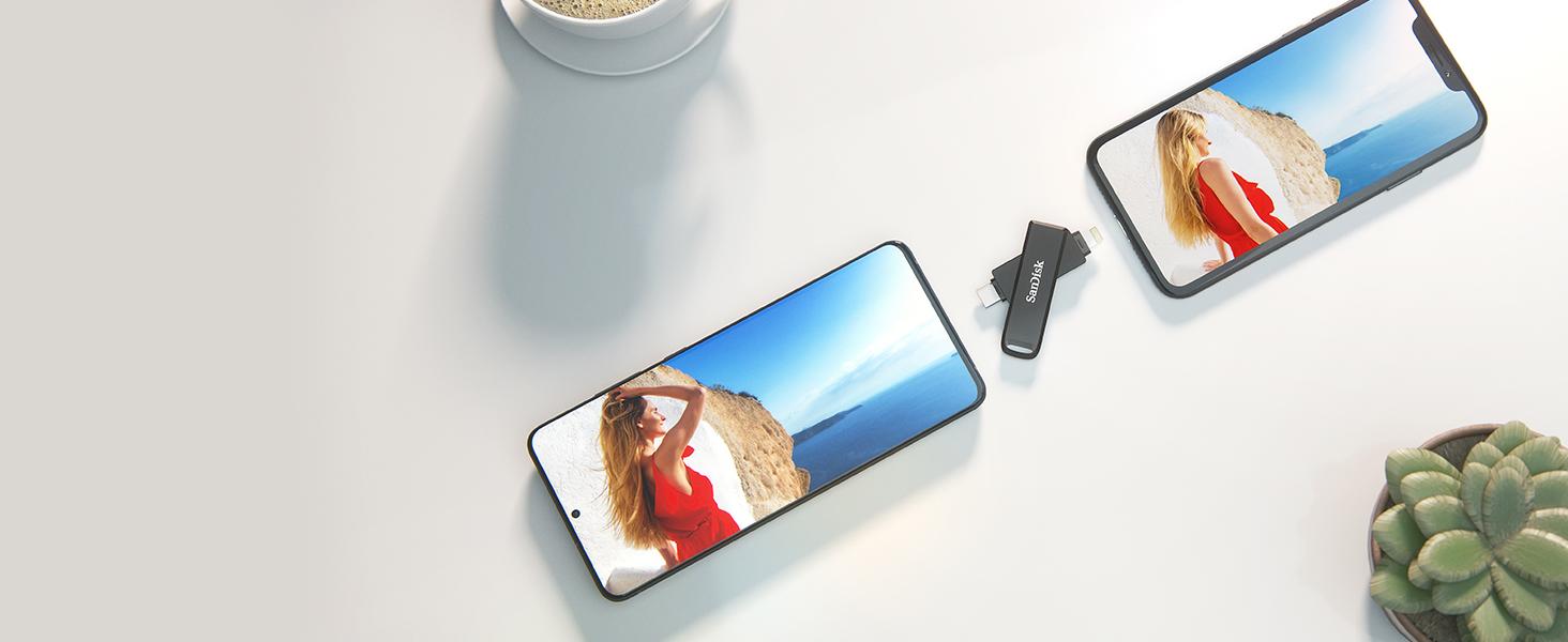 فلش مموری سن دیسک مدل SANDISK iXpand Flash Drive Luxe ظرفیت 256GB