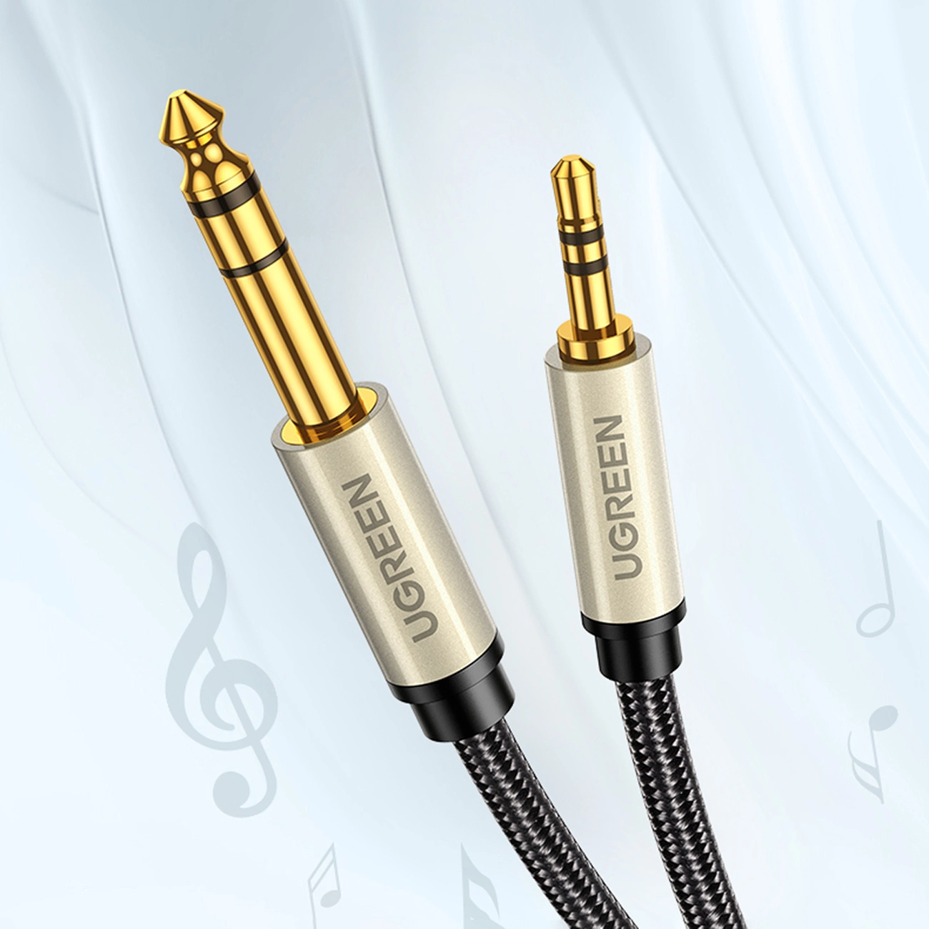 eng_pl_Ugreen-AV127-10628-audio-TRS-cable-mini-jack-3-5mm-jack-6-35mm-2m-gray-136234_2 مبدل صدا جک 3.5 میلی متر به 6.35 میلی متر یوگرین مدل UGREEN AV127-10628