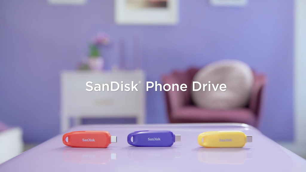 فلش مموری USB3.2 سن دیسک مدل SANDISK Phone Drive SDDDC6 ظرفیت 128 گیگابایت