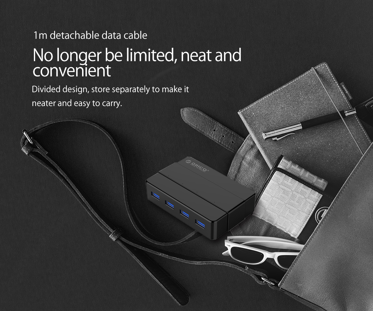 هاب USB آداپتوری 4 پورت اوریکو مدل ORICO H4928-U3
