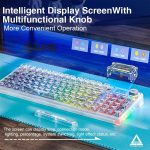 کيبورد گیمینگ سيم دار ، وايرلس و بلوتوثی آئولا مدل Aula F98 Pro White switch - تصویر 9