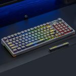 کيبورد گیمینگ سيم دار ، وايرلس و بلوتوثی آئولا مدل Aula F98 Pro White switch