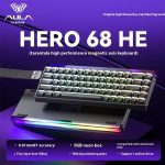 کيبورد گیمینگ سيم دار آئولا مدل AULA WIN 68 HE HERO URANUS سوئیچ YELLOW - تصویر 5