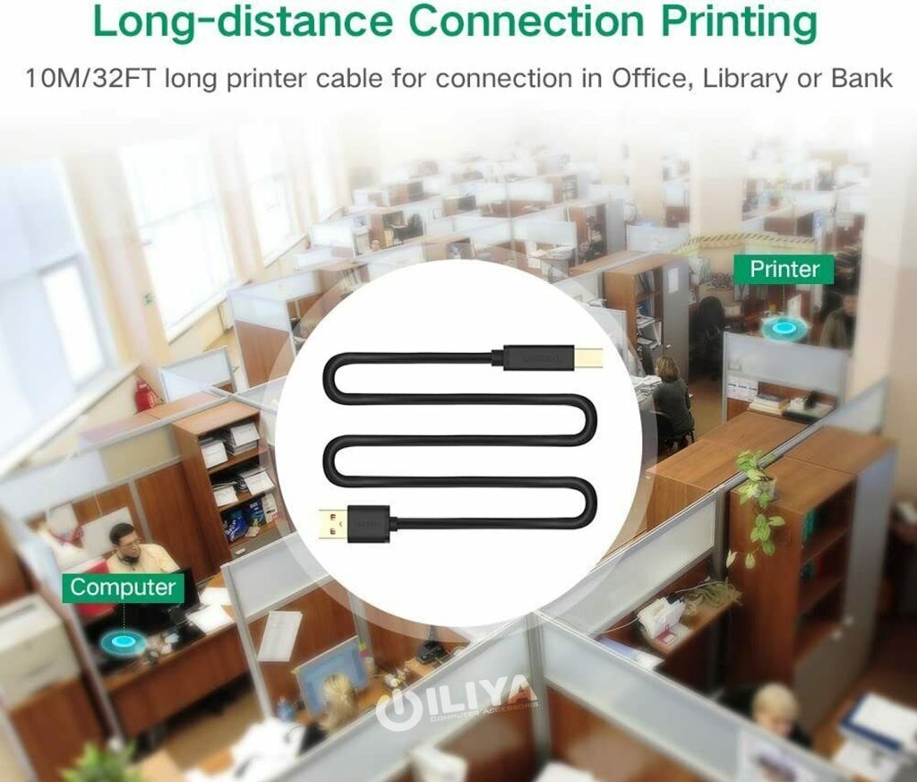 کابل پرینتر یوگرین مدل UGREEN US122-10374 طول 10 متر