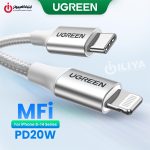 کابل شارژ Type-C به لایتنینگ یوگرین مدل UGREEN US304-70525 طول 2 متر