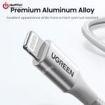 کابل شارژ Type-C به لایتنینگ یوگرین مدل UGREEN US304-70525 طول 2 متر