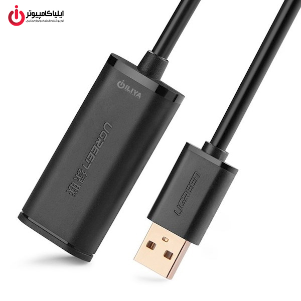 22114 کابل افزایش طول USB2.0 یوگرین مدل UGREEN US121-10323 طول 15 متر