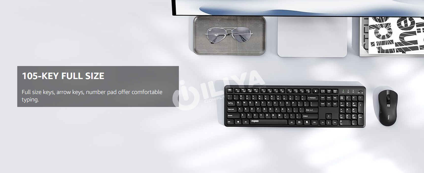 کیبورد و موس وایرلس رپو مدل RAPOO X2100