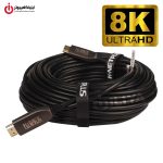 کابل HDMI V2.1 فیبر نوری کی نت پلاس مدل K-NET PLUS KP-CHAOC211000 طول 100 متر