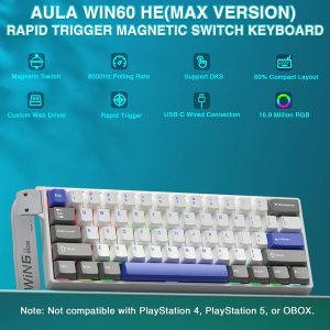 کیبورد گیمینگ آئولا مدل Win 60 HE MAX