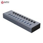 هاب یو اس بی آداپتوری 10 پورت USB3.0 اوریکو مدل ORICO BT2U3-10AB - تصویر 2