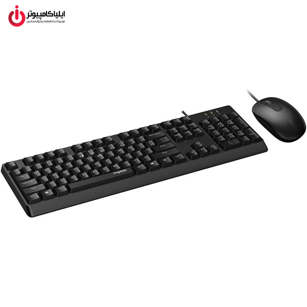 998985654 کیبورد و موس سیم دار رپو مدل RAPOO X130 PRO