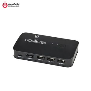 کی وی ام سوئیچ 2 پورت HDMI واصل مدل VASEL VSL-HK201