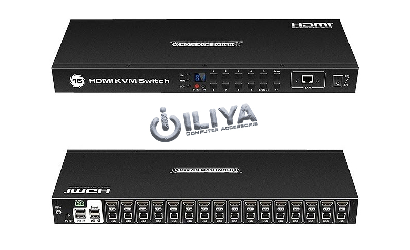 کی وی ام سوئیچ 16 پورت HDMI لایمستون مدل LimeStone LS-HK1601