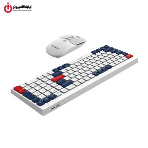 کیبورد و موس وایرلس و بلوتوثی هویت مدل HAVIT KB830WB