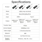 هاب USB3.0 سه پورت اوریکو مدل ORICO PWCUR-U3 15 - تصویر 2