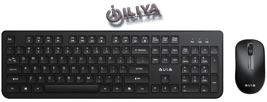 خرید کیبورد و موس بیسیم AULA AC290 از ایلیاکامپیوتر مشهد