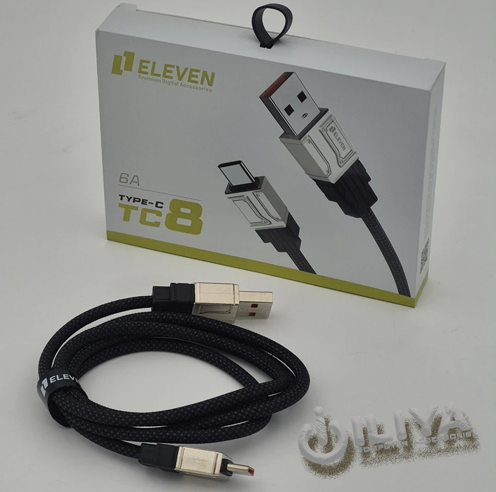 خرید کابل شارژ تایپ سی الون ELEVEN TC8 از ایلیاکامپیوتر مشهد