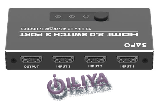 خرید سوئیچ HDMI سه پورت بافو مدل BAFO BF-176 از ایلیاکامپیوتر مشهد